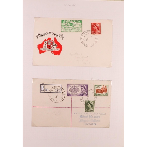 302 - AUSTRALIAN ANT.TERR      1930-2014 COLLECTION WITH MANY COVERS in seven albums, includes mint mostly... 