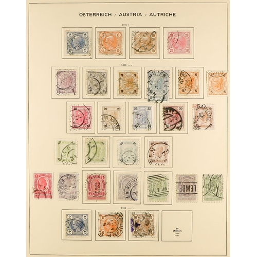 306 - AUSTRIA 1850 - 1970 COLLECTION of over 2500 mint and used stamps in a Schaubek Austria album, very s... 