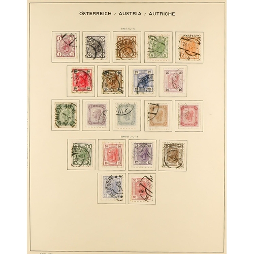 306 - AUSTRIA 1850 - 1970 COLLECTION of over 2500 mint and used stamps in a Schaubek Austria album, very s... 