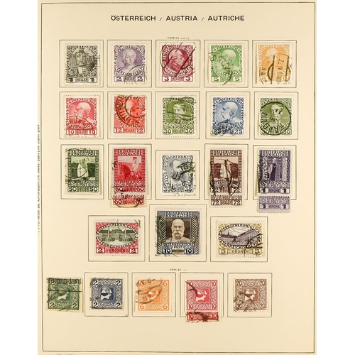 306 - AUSTRIA 1850 - 1970 COLLECTION of over 2500 mint and used stamps in a Schaubek Austria album, very s... 