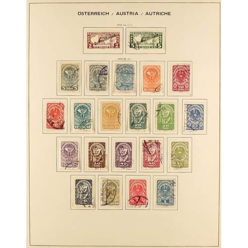 306 - AUSTRIA 1850 - 1970 COLLECTION of over 2500 mint and used stamps in a Schaubek Austria album, very s... 