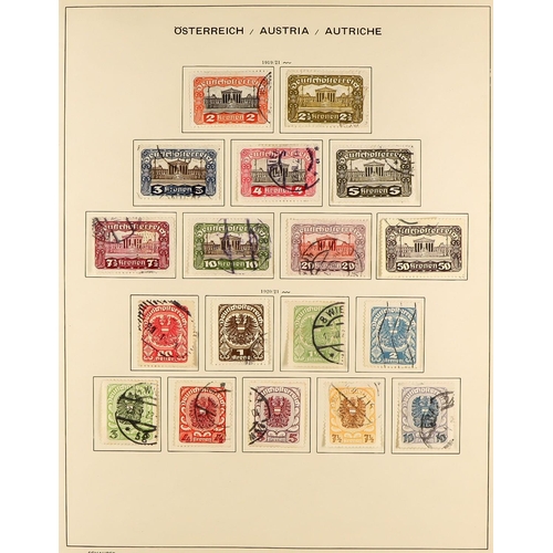 306 - AUSTRIA 1850 - 1970 COLLECTION of over 2500 mint and used stamps in a Schaubek Austria album, very s... 