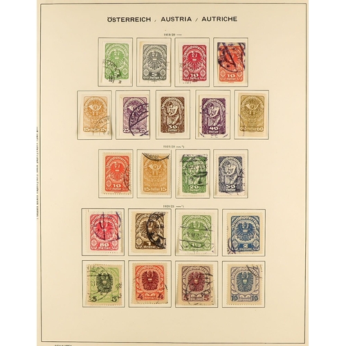 306 - AUSTRIA 1850 - 1970 COLLECTION of over 2500 mint and used stamps in a Schaubek Austria album, very s... 