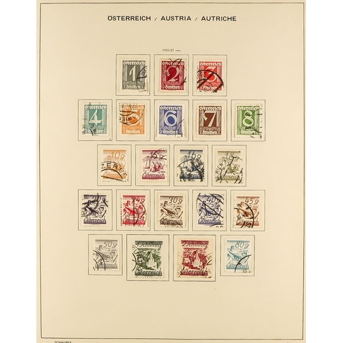 306 - AUSTRIA 1850 - 1970 COLLECTION of over 2500 mint and used stamps in a Schaubek Austria album, very s... 