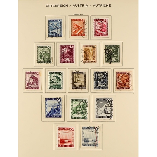 306 - AUSTRIA 1850 - 1970 COLLECTION of over 2500 mint and used stamps in a Schaubek Austria album, very s... 