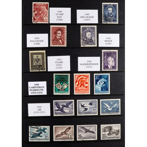 308 - AUSTRIA 1858 - 1966 COLLECTIONS IN A BOX. Interesting range of stamps which includes Franz Joseph ty... 