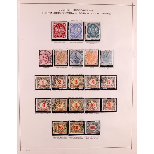 308 - AUSTRIA 1858 - 1966 COLLECTIONS IN A BOX. Interesting range of stamps which includes Franz Joseph ty... 