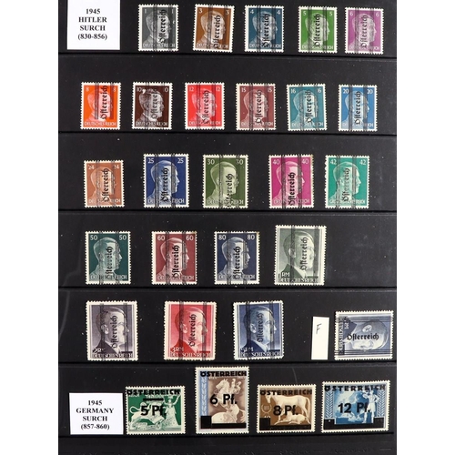 308 - AUSTRIA 1858 - 1966 COLLECTIONS IN A BOX. Interesting range of stamps which includes Franz Joseph ty... 