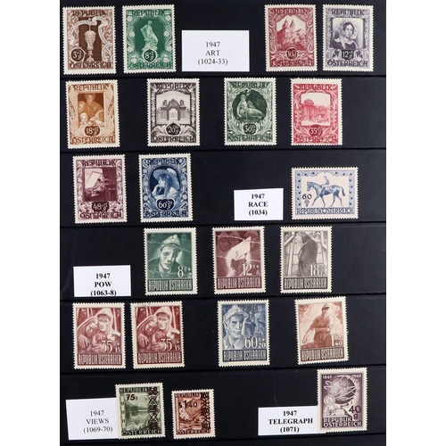 308 - AUSTRIA 1858 - 1966 COLLECTIONS IN A BOX. Interesting range of stamps which includes Franz Joseph ty... 