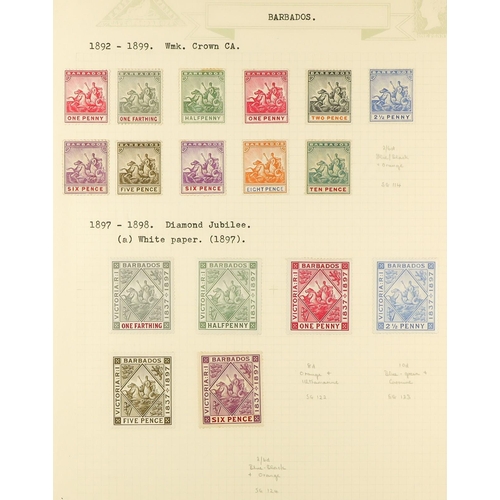 350 - BARBADOS 1852 - 1977 FINE MINT COLLECTION includes many 'better' stamps & sets (400+ stamps) Lot 350... 