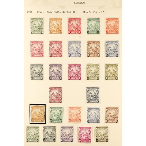 350 - BARBADOS 1852 - 1977 FINE MINT COLLECTION includes many 'better' stamps & sets (400+ stamps) Lot 350... 