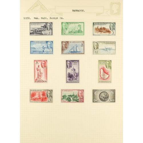 350 - BARBADOS 1852 - 1977 FINE MINT COLLECTION includes many 'better' stamps & sets (400+ stamps) Lot 350... 