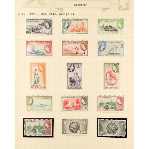 350 - BARBADOS 1852 - 1977 FINE MINT COLLECTION includes many 'better' stamps & sets (400+ stamps) Lot 350... 