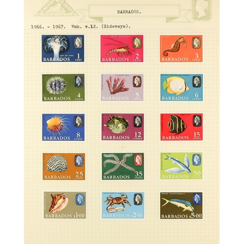 350 - BARBADOS 1852 - 1977 FINE MINT COLLECTION includes many 'better' stamps & sets (400+ stamps) Lot 350... 