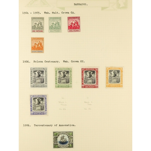 350 - BARBADOS 1852 - 1977 FINE MINT COLLECTION includes many 'better' stamps & sets (400+ stamps) Lot 350... 