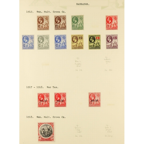 350 - BARBADOS 1852 - 1977 FINE MINT COLLECTION includes many 'better' stamps & sets (400+ stamps) Lot 350... 