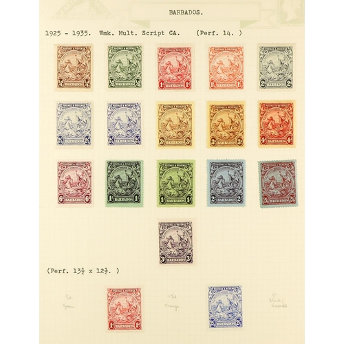 350 - BARBADOS 1852 - 1977 FINE MINT COLLECTION includes many 'better' stamps & sets (400+ stamps) Lot 350... 