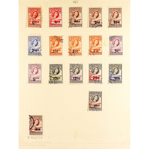 369 - BECHUANALAND 1904 - 1966 USED COLLECTION on album pages, note 1904-13 vals to 1s, 1913-24 set (no 2½... 