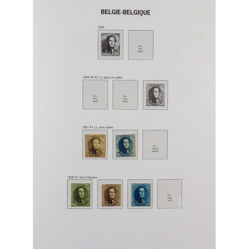 371 - BELGIUM 1851-2006 IMPRESSIVE COMPREHENSIVE MINT MOSTLY NEVER HINGED COLLECTION in six hingeless Davo... 