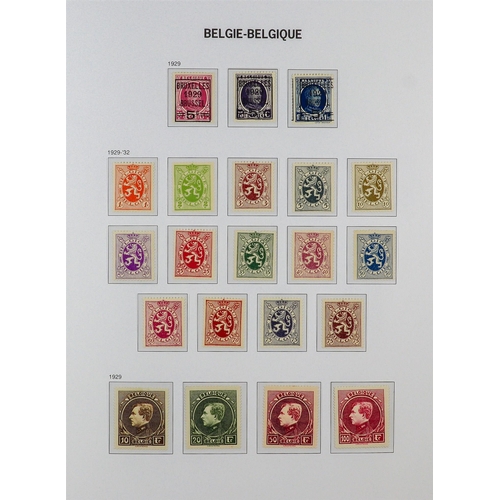 371 - BELGIUM 1851-2006 IMPRESSIVE COMPREHENSIVE MINT MOSTLY NEVER HINGED COLLECTION in six hingeless Davo... 