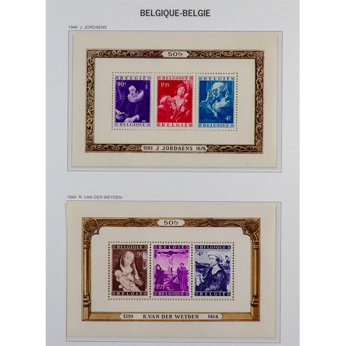 371 - BELGIUM 1851-2006 IMPRESSIVE COMPREHENSIVE MINT MOSTLY NEVER HINGED COLLECTION in six hingeless Davo... 