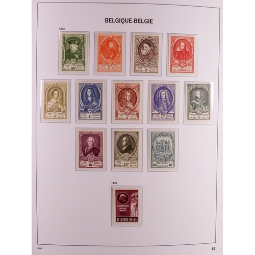 371 - BELGIUM 1851-2006 IMPRESSIVE COMPREHENSIVE MINT MOSTLY NEVER HINGED COLLECTION in six hingeless Davo... 