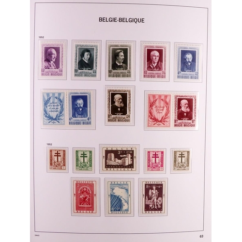 371 - BELGIUM 1851-2006 IMPRESSIVE COMPREHENSIVE MINT MOSTLY NEVER HINGED COLLECTION in six hingeless Davo... 