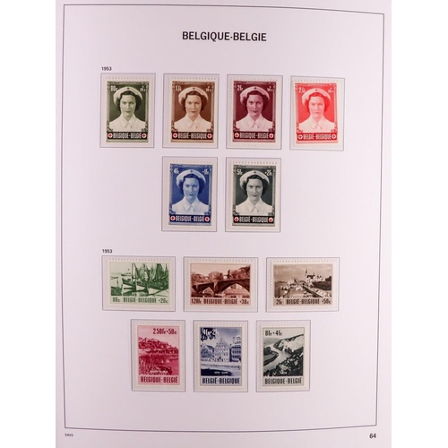 371 - BELGIUM 1851-2006 IMPRESSIVE COMPREHENSIVE MINT MOSTLY NEVER HINGED COLLECTION in six hingeless Davo... 