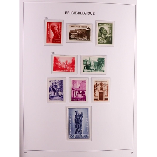 371 - BELGIUM 1851-2006 IMPRESSIVE COMPREHENSIVE MINT MOSTLY NEVER HINGED COLLECTION in six hingeless Davo... 