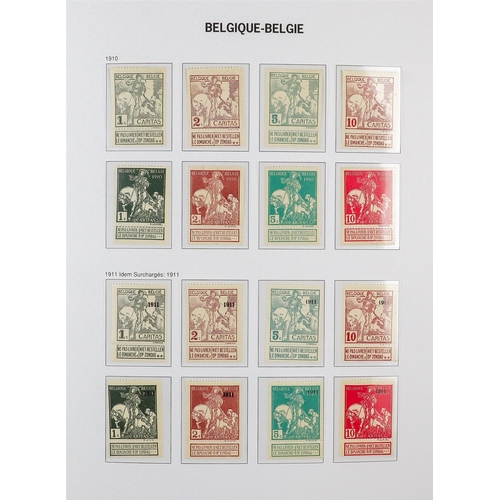 371 - BELGIUM 1851-2006 IMPRESSIVE COMPREHENSIVE MINT MOSTLY NEVER HINGED COLLECTION in six hingeless Davo... 