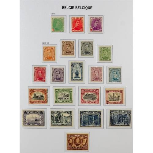 371 - BELGIUM 1851-2006 IMPRESSIVE COMPREHENSIVE MINT MOSTLY NEVER HINGED COLLECTION in six hingeless Davo... 