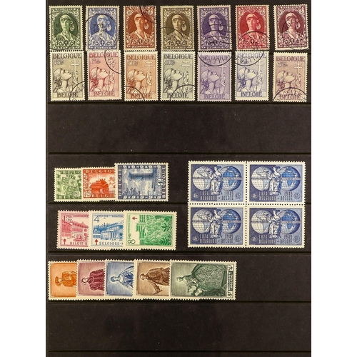 373 - BELGIUM 1911 - 1985 COLLECTION of chiefly used stamps includes 1911 Exhibition 