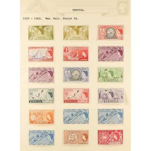 379 - BERMUDA 1865 - 1976 FINE MINT COLLECTION includes 1883-1904 set with extra shades, 1902-03 & 1906-10... 