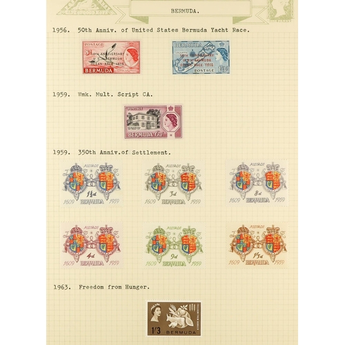 379 - BERMUDA 1865 - 1976 FINE MINT COLLECTION includes 1883-1904 set with extra shades, 1902-03 & 1906-10... 