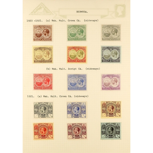 379 - BERMUDA 1865 - 1976 FINE MINT COLLECTION includes 1883-1904 set with extra shades, 1902-03 & 1906-10... 