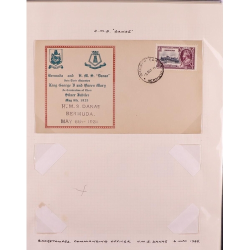 390 - BERMUDA 1918 - 1948 COLLECTION OF COVERS annotated on pages, in album with censored & uncensored 'Wa... 