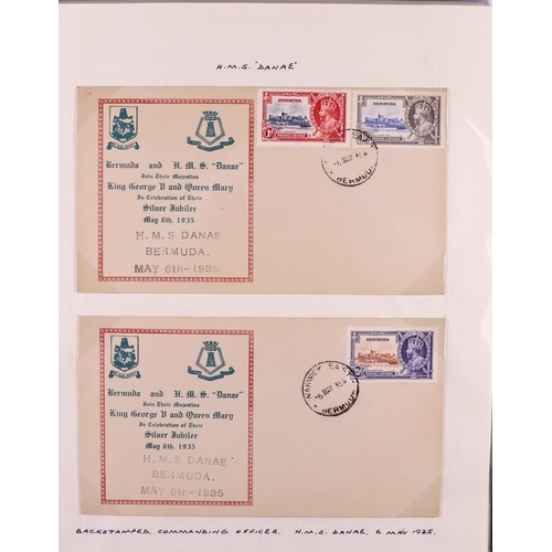 390 - BERMUDA 1918 - 1948 COLLECTION OF COVERS annotated on pages, in album with censored & uncensored 'Wa... 