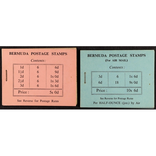 399 - BERMUDA BOOKLETS 1948 5s pink and 10s6d light blue, SG SB 1/2, very fine. Cat £290. Lot 399 (P) [c]