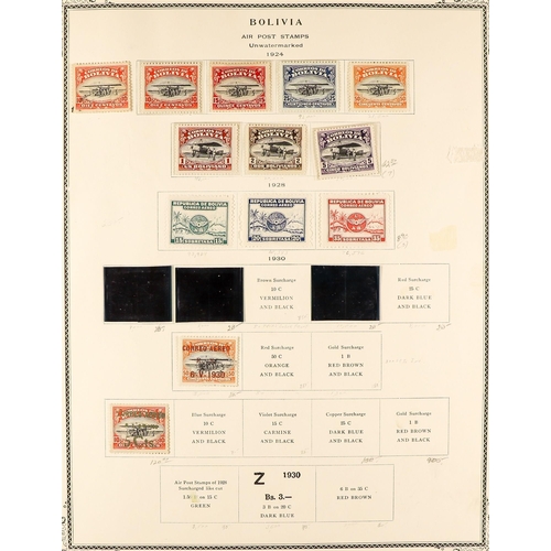 403 - BOLIVIA 1900 - 1974 COLLECTION of mint stamps in large album, many sets, miniature sheets, postage d... 