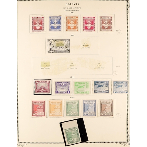 403 - BOLIVIA 1900 - 1974 COLLECTION of mint stamps in large album, many sets, miniature sheets, postage d... 