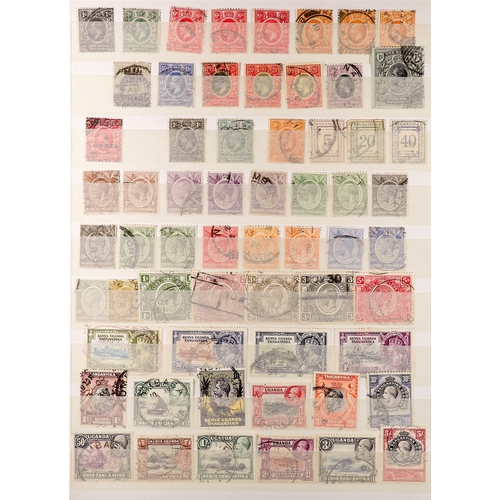 408 - BR. EAST AFRICA 1890 - 1935 COLLECTION of used stamps, includes sets & higher values. Stc £1430 (100... 