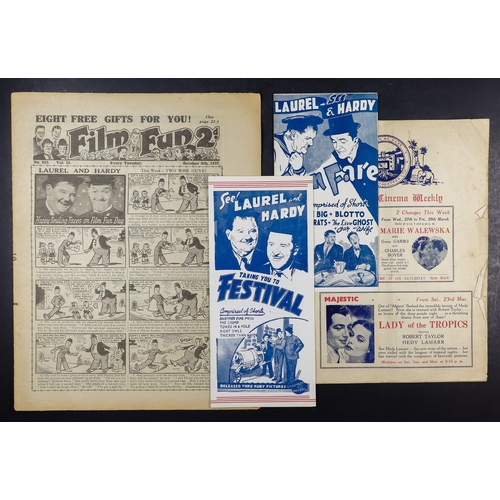 41 - LAUREL AND HARDY COLLECTOR'S BOXES. Included 'The Laurel and Hardy Magazine' (approx 100), 'Larry Ha... 