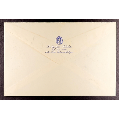 422 - BR. OCC. ITAL. COL. M.E.F. 1945 (11 Jun) unaddressed env with attractive printed back flap (translat... 