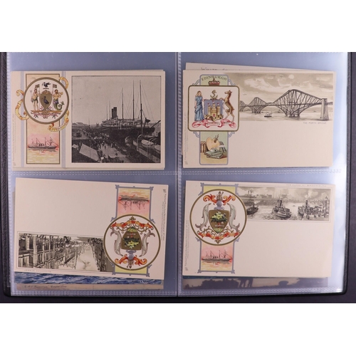 45 - MARITIME POSTCARDS collection in album of better cards showing ships, all art style incl David MacBr... 