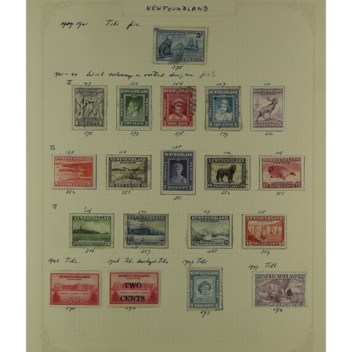 450 - CANADA - NEWFOUNDLAND 1860 - 1947 COLLECTION of around 140 mint & used stamps on pages, note 1860 3d... 