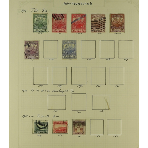 450 - CANADA - NEWFOUNDLAND 1860 - 1947 COLLECTION of around 140 mint & used stamps on pages, note 1860 3d... 