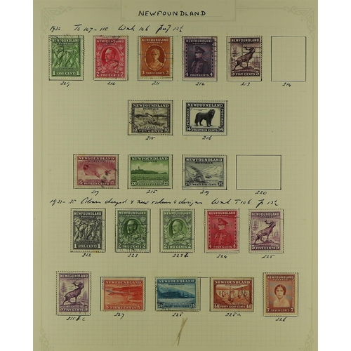 450 - CANADA - NEWFOUNDLAND 1860 - 1947 COLLECTION of around 140 mint & used stamps on pages, note 1860 3d... 