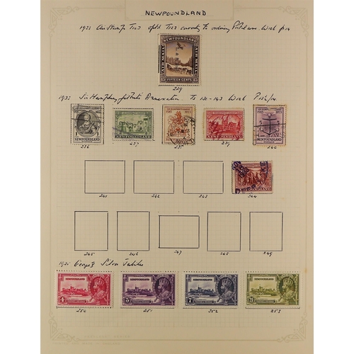 450 - CANADA - NEWFOUNDLAND 1860 - 1947 COLLECTION of around 140 mint & used stamps on pages, note 1860 3d... 