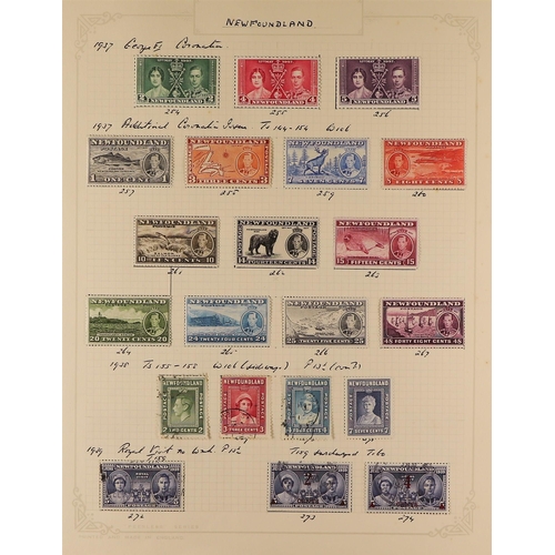 450 - CANADA - NEWFOUNDLAND 1860 - 1947 COLLECTION of around 140 mint & used stamps on pages, note 1860 3d... 