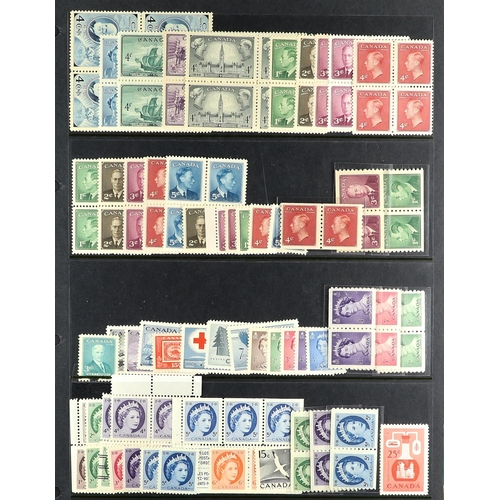 460 - CANADA 1927 - 1998 NEVER HINGED MINT COLLECTION of around 900 stamps, note coils, air mails, Special... 